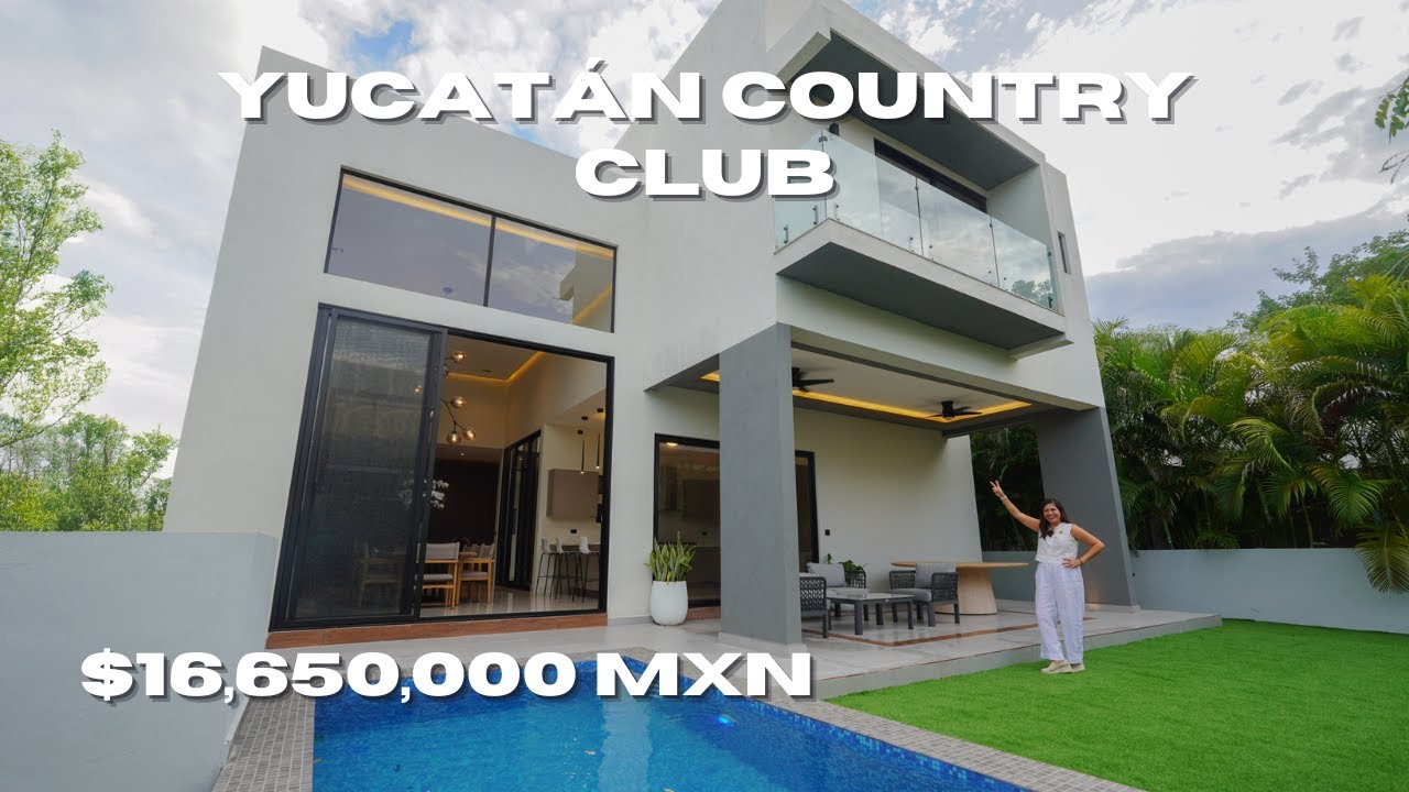 CASA EN VENTA | Yucatán Country Club ⛳️ Espectacular casa de 4 RECÁMARAS ¡con jardín interior!