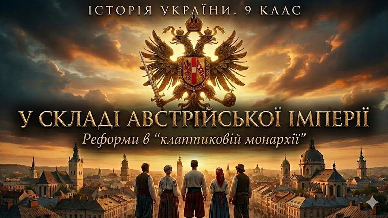 УКРАЇНСЬКІ ЗЕМЛІ В СКЛАДІ АВСТРІЙСЬКОЇ ІМПЕРІЇ: Реформи в клаптиковій монархії🧩Історія України 9 кл.