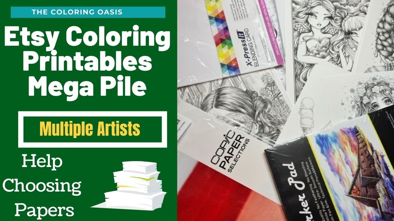 Etsy Coloring Printable Recommendations 30+ Pages | See the Papers I Use | Best Paper for Printables