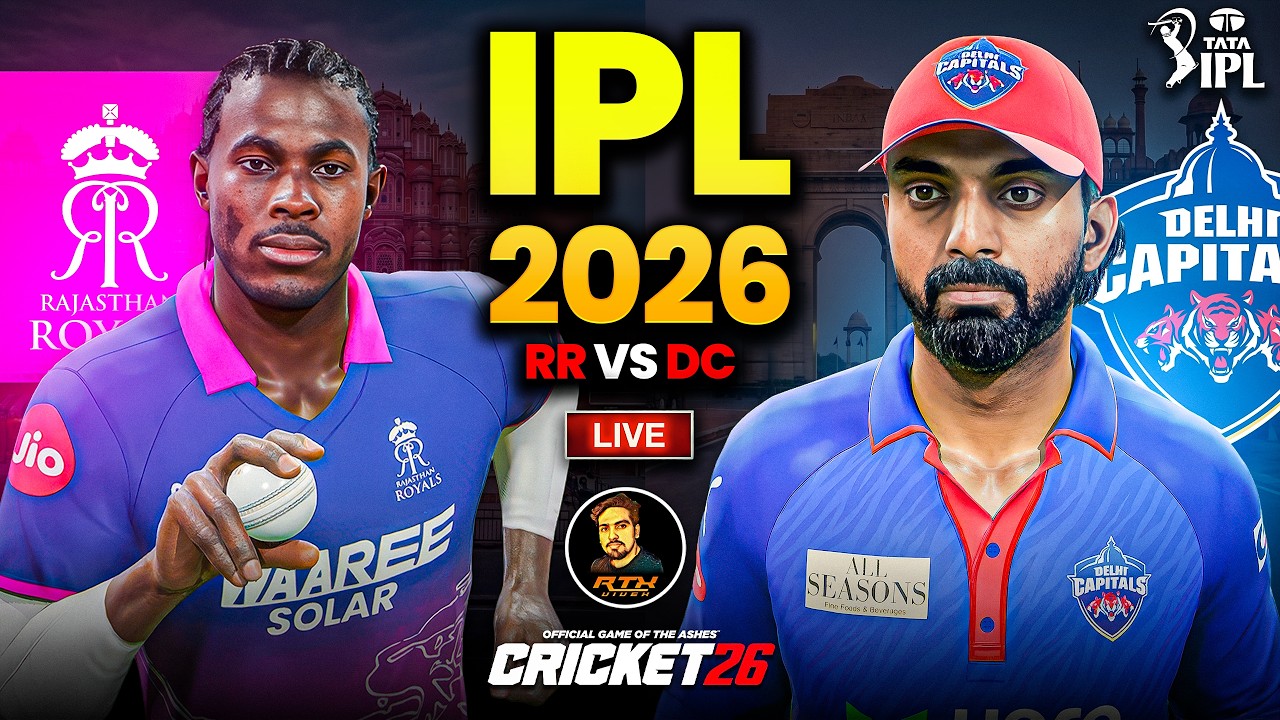 Ipl 2026⌛Rajasthan Royals vs Delhi Capitals 💪 Match Live 🔴| Cricket 26 Live | RtxVivek