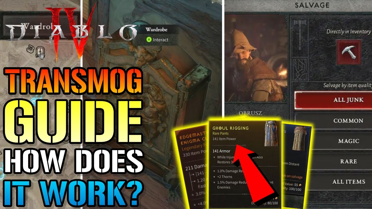 Diablo 4: Transmog Guide! How Does Diablo 4 Transmog System Work? (Transmog Guide)