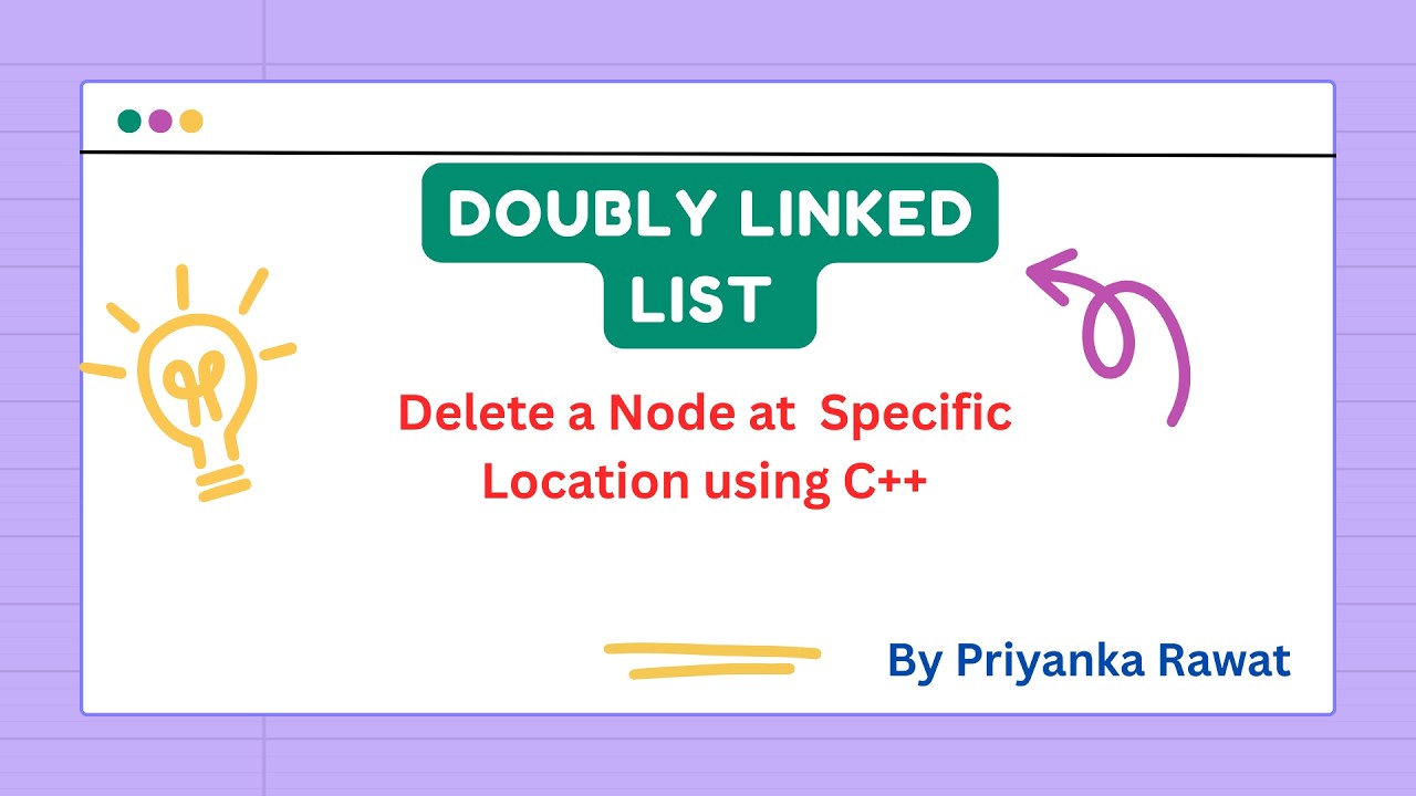 Deletion at Specific Position in Doubly Linked List | Delete Node in DLL using C++ | DSA Tutorial