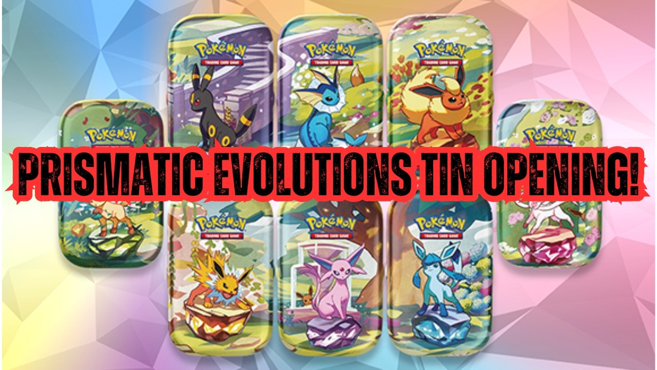 Pokemon Prismatic Evolutions Tin Opening!🔥