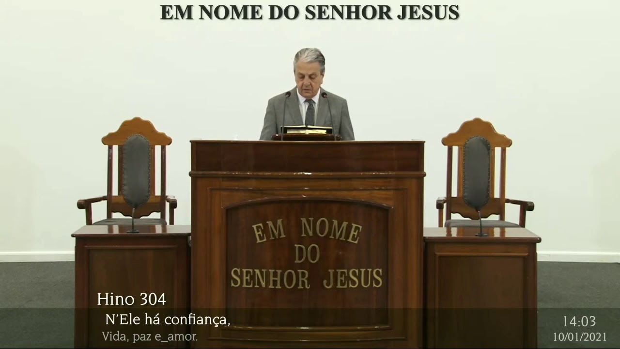 CCB HINO 304 CRISTO É A ESPERANÇA (ÚLTIMO CULTO REUNIÃO DA MOCIDADE ONLINE)