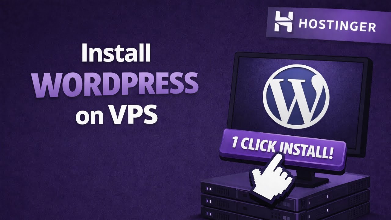 How to install Wordpress on VPS with just 1 Click - Hostinger