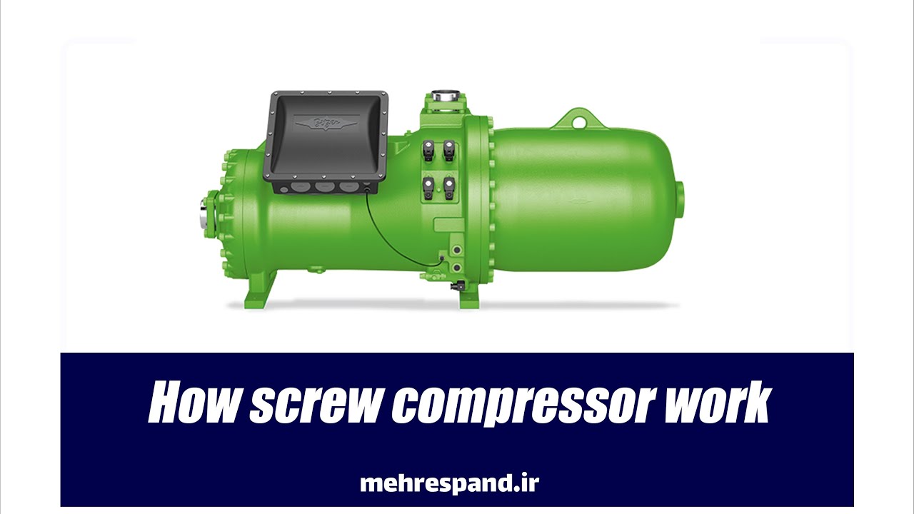سیستم کارکرد کمپرسور اسکرو-How screw compressor work
