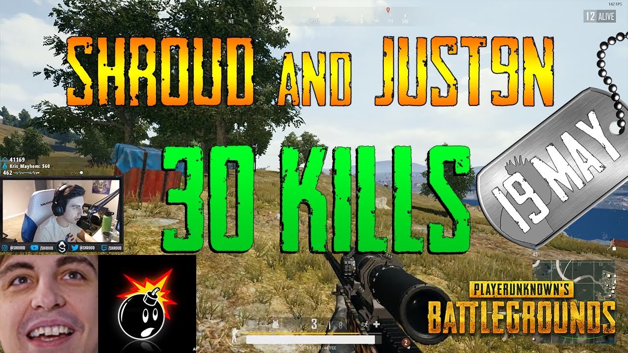 Shroud and Just9n | 30 Kills | PUBG