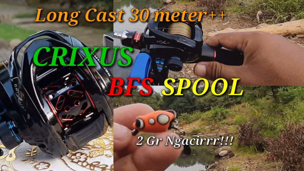 Casting test menggunakan Bfs Spool Kastking crixus !!! Kastking Crixus plus - Bfs Spool - Luar Biasa