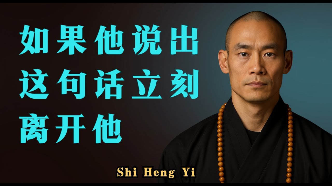 如果一个男人对你说出这5句话，立刻离开 - Shi Heng Yi Wisdom