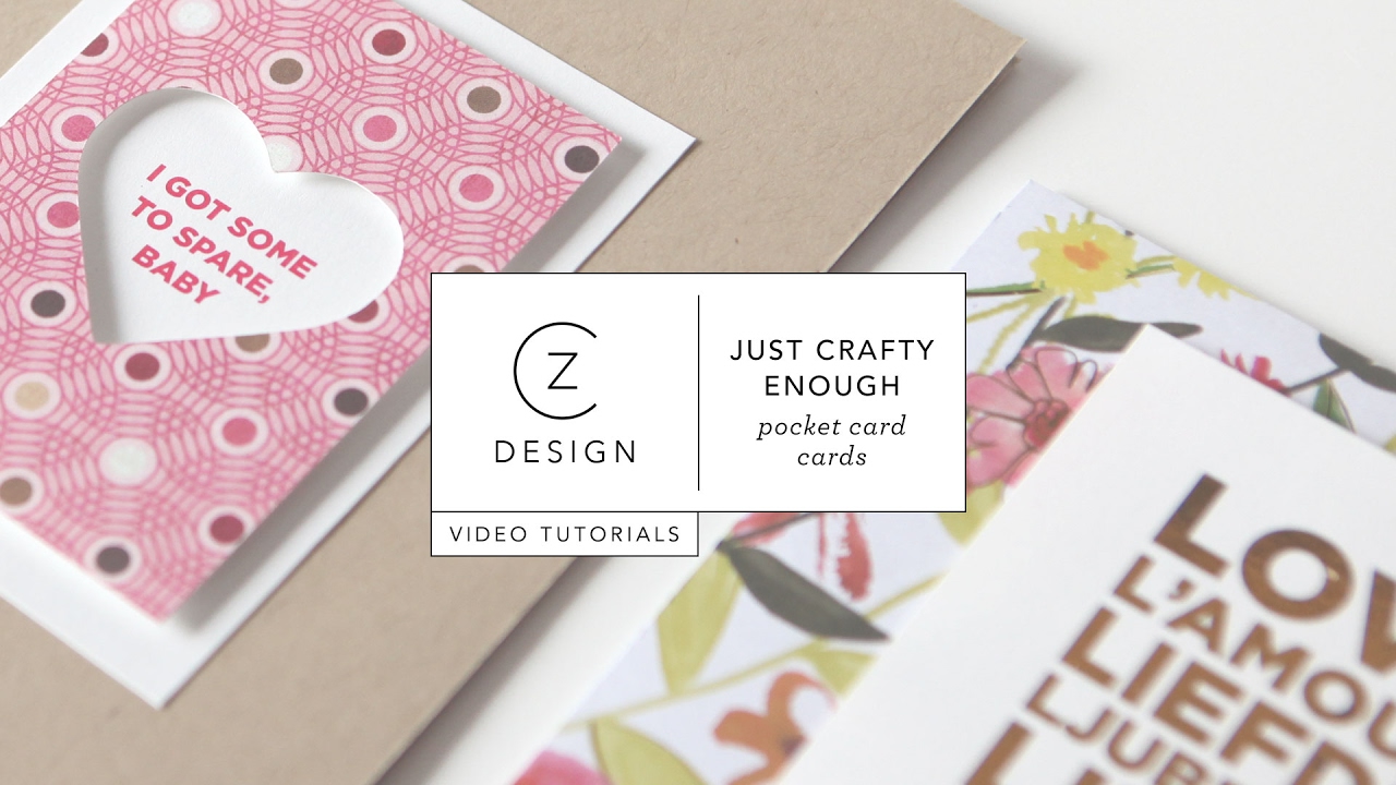 Just Crafty Enough: Pocket Card Cards