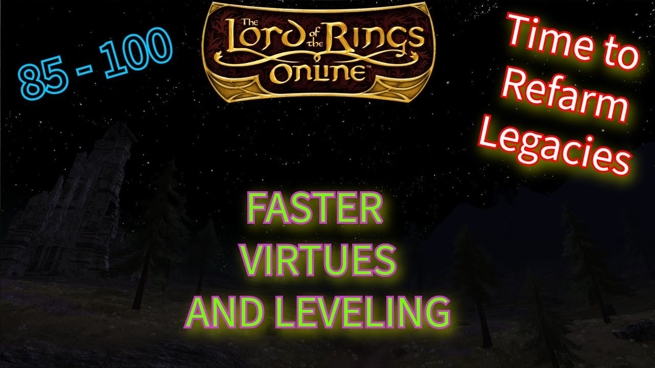 Легендарные серверы LOTRO, максимальный уровень 85-100