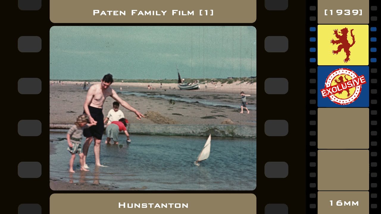 Hunstanton - August 1939 | Paten Family Film [1] - 16mm Original Colour Film - 4K Scan