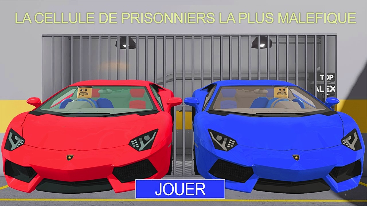 ENFERMER DANS LA PRISON DU POLICIER AVEC SA VOITURE LAMBORGHINI (LAMBORGHINI CAR BARRY'S PRISON RUN)