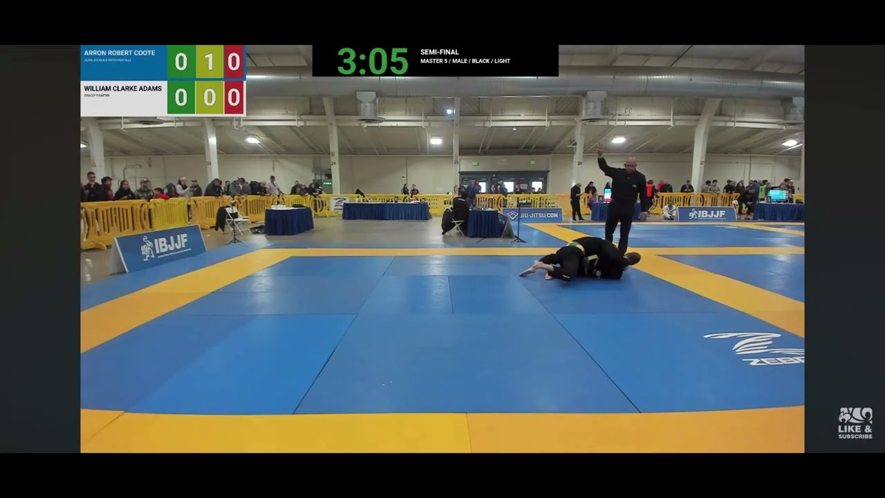 2026 IBJJF San Jose Open M5 Black Belt lightweight semi-final