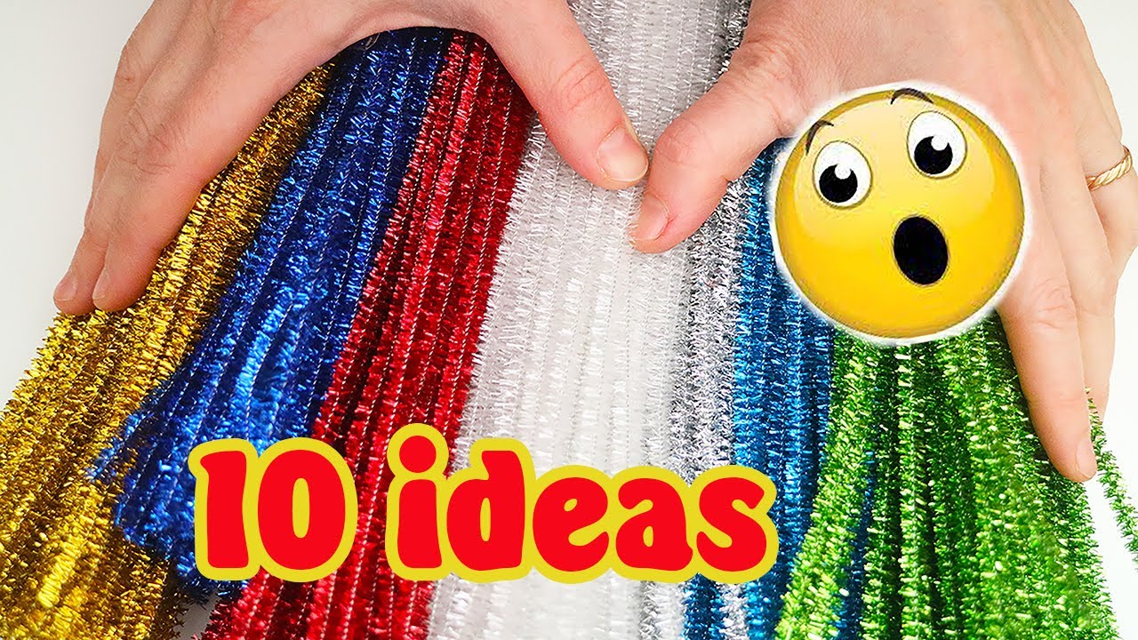 💡10 FUN IDEAS 🔥🔥🔥 Pipe Cleaner🔥 Crafts for New Year and Christmas🔥 Large Collection