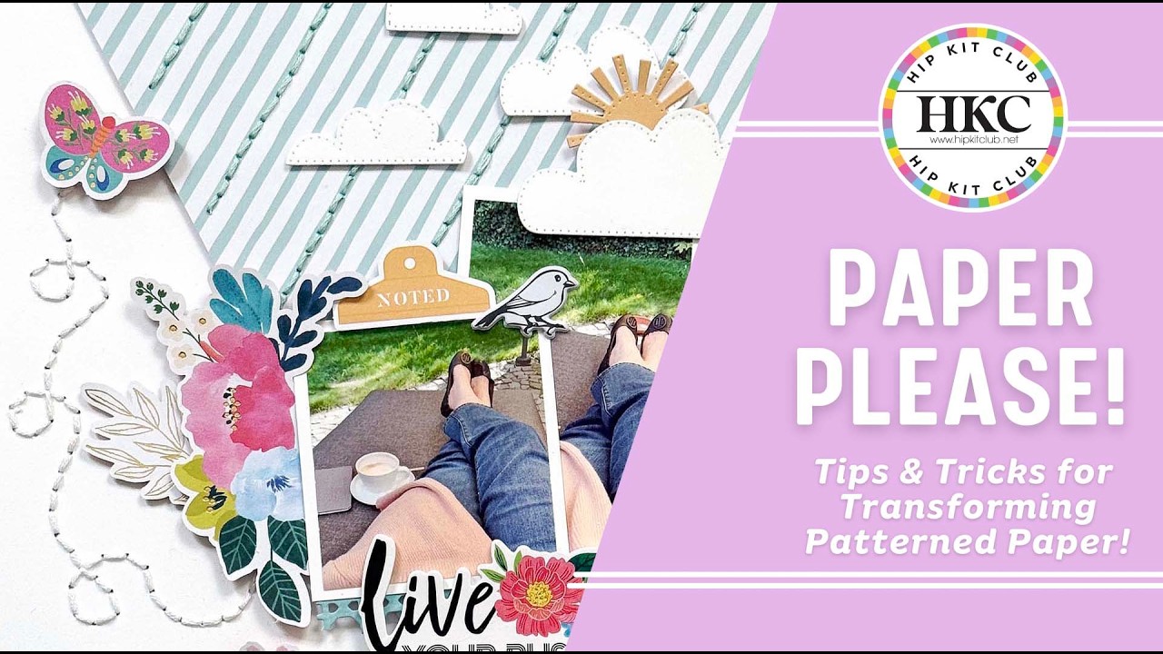 TRANSFORMING A PATTERNED PAPER - ANKE KRAMER - MAY 2026 HIP KITS