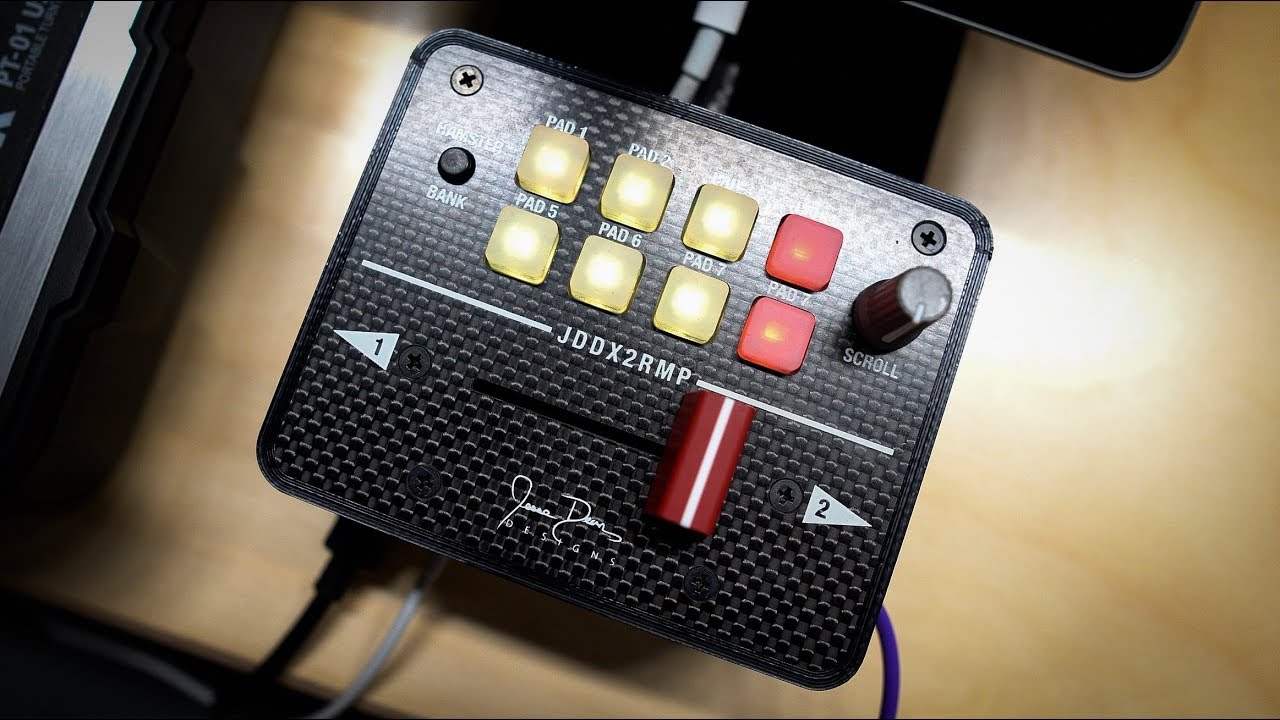 Jesse Dean Designs presents : JDDX2RMP (portable midi mixer)