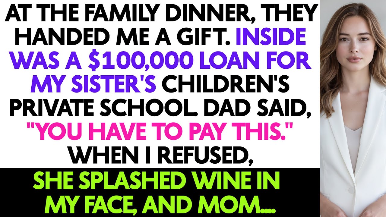 At The Family Dinner, They Handed Me A Gift. Inside Was A $100,000 Loan For My...
