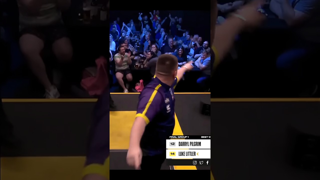 NEVER SEEN BEFORE! 4x 🎯 TO FINISH 231 by Luke Littler #darts #shorts
