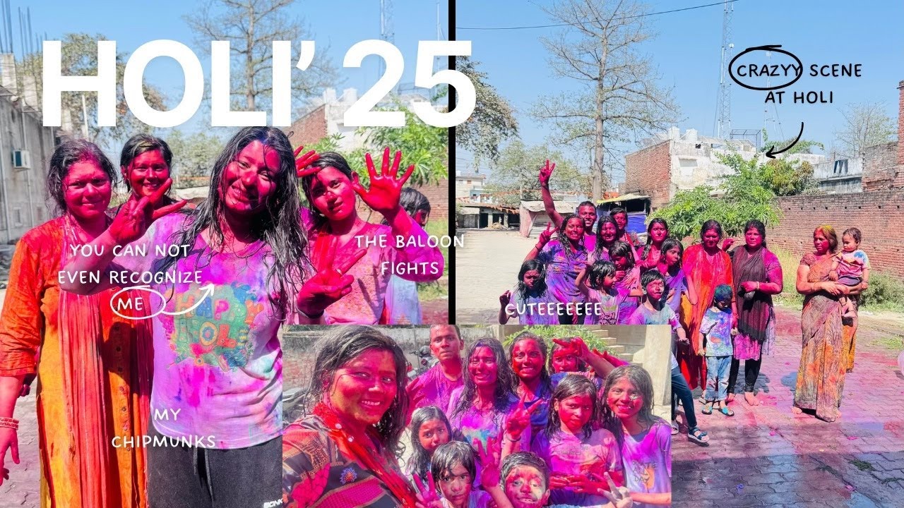 Holi 2025 Gone Wild 🌈 | Family Madness, Colors & Crazy Fun!