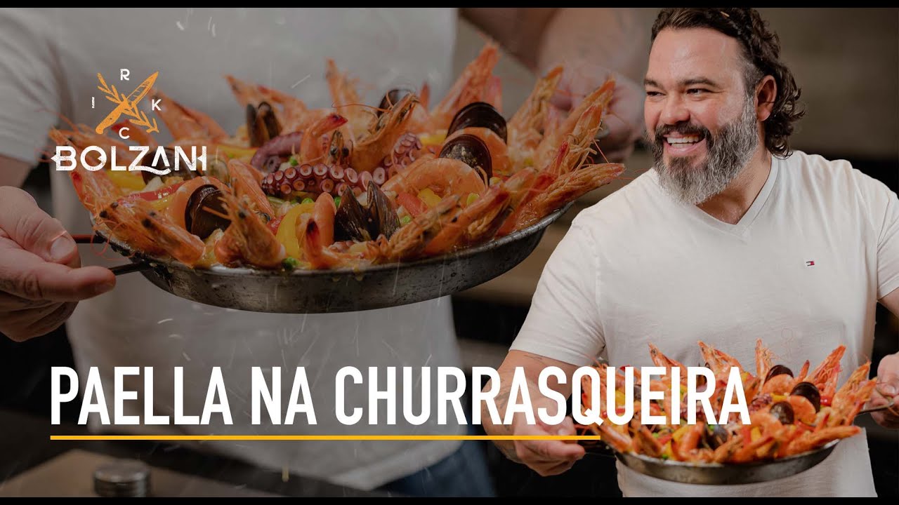 Paella na Churrasqueira