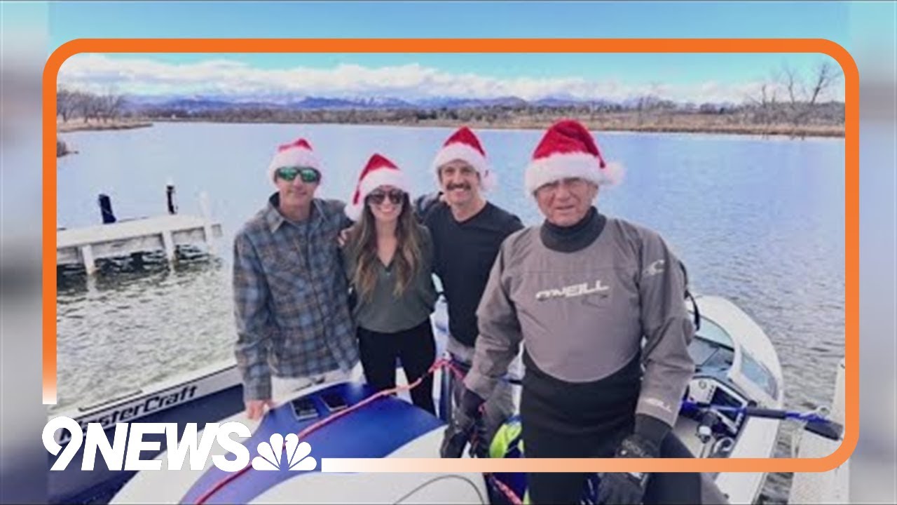 Man water skis on Christmas Day as Denver breaks heat record, then city activates cold weather shelt