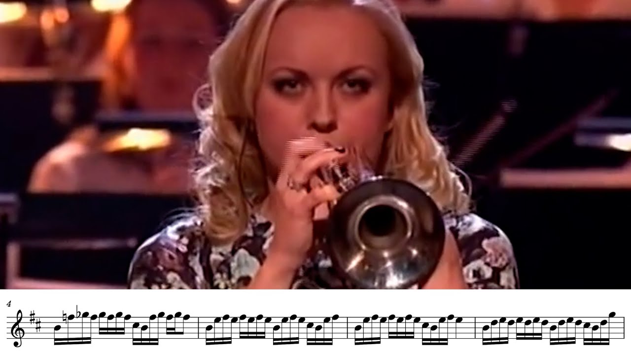 the trumpet literally possessed her