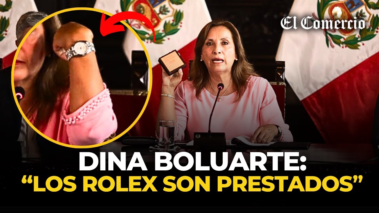 DINA BOLUARTE sobre el CASO ROLEX: 