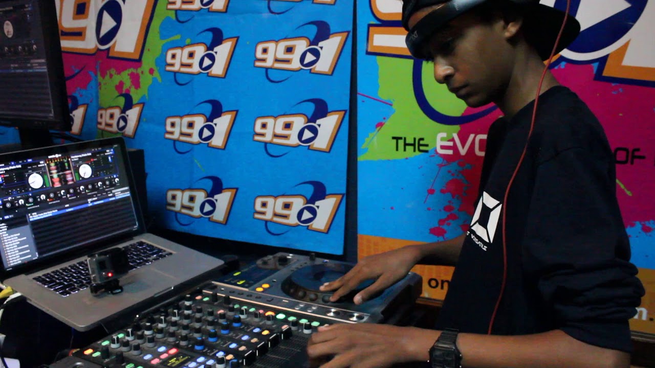 Dj Gio live on Next 99.1 at age 14