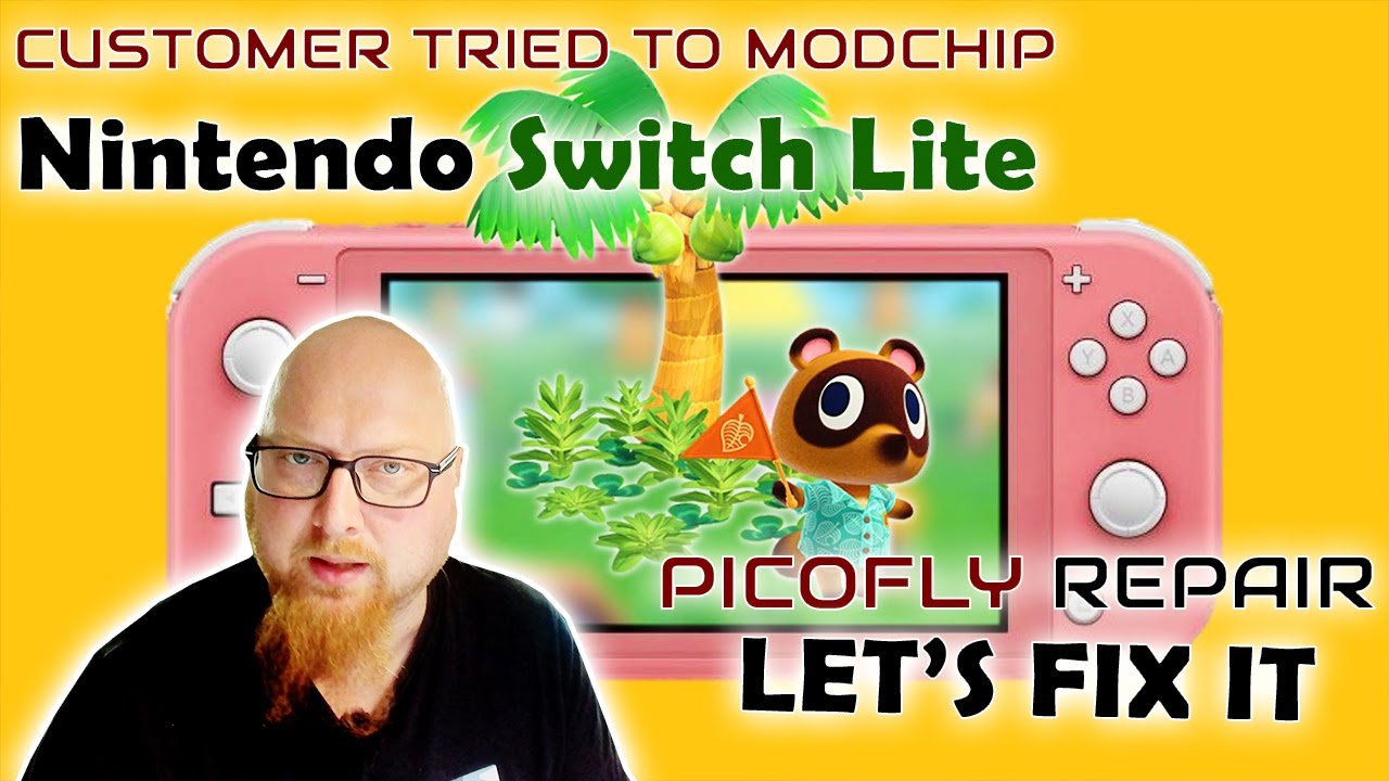Another Customer broke his Nintendo Switch Lite trying to mod it. Let's fix it!