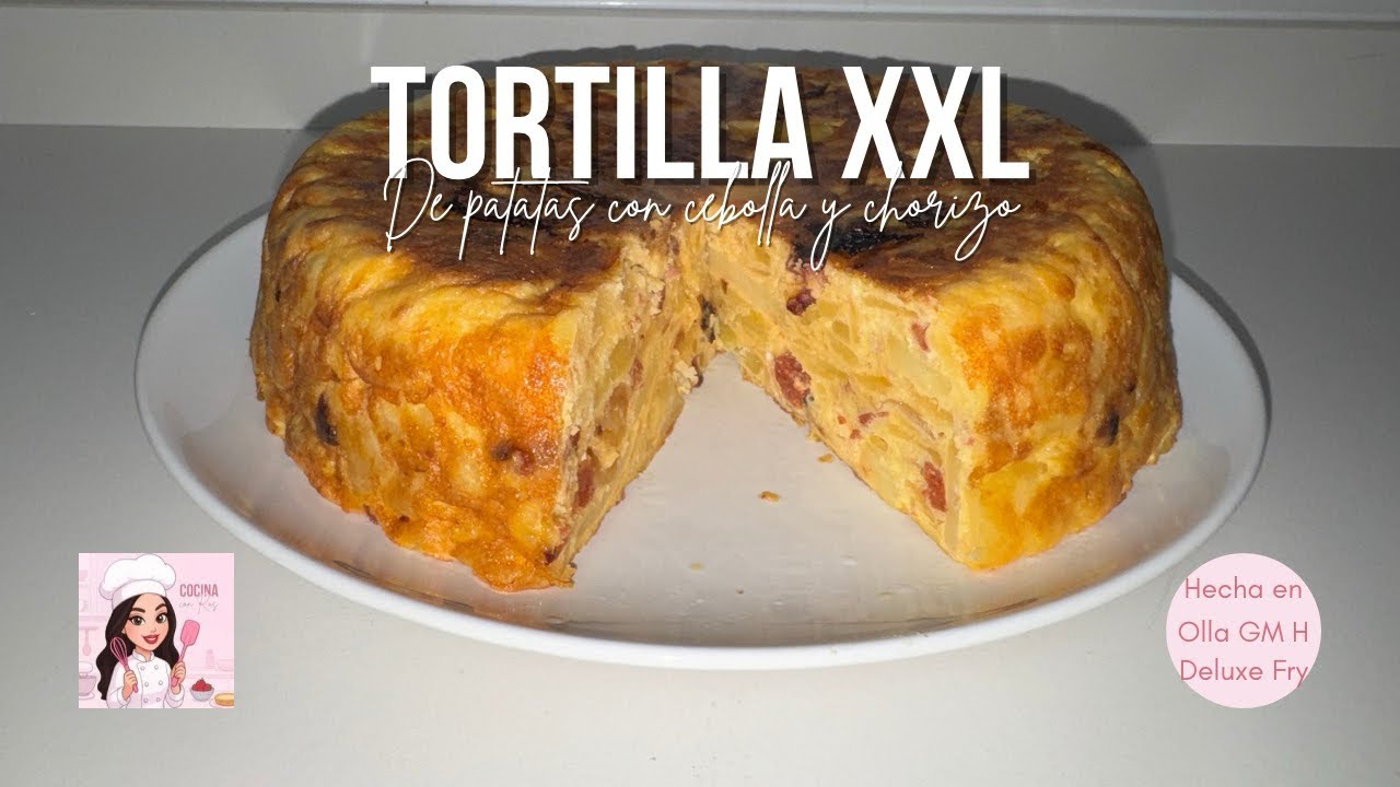 Tortilla de Patatas con Chorizo en Olla GM 🍳🔥 Jugosa y GORDITA | Receta Fácil
