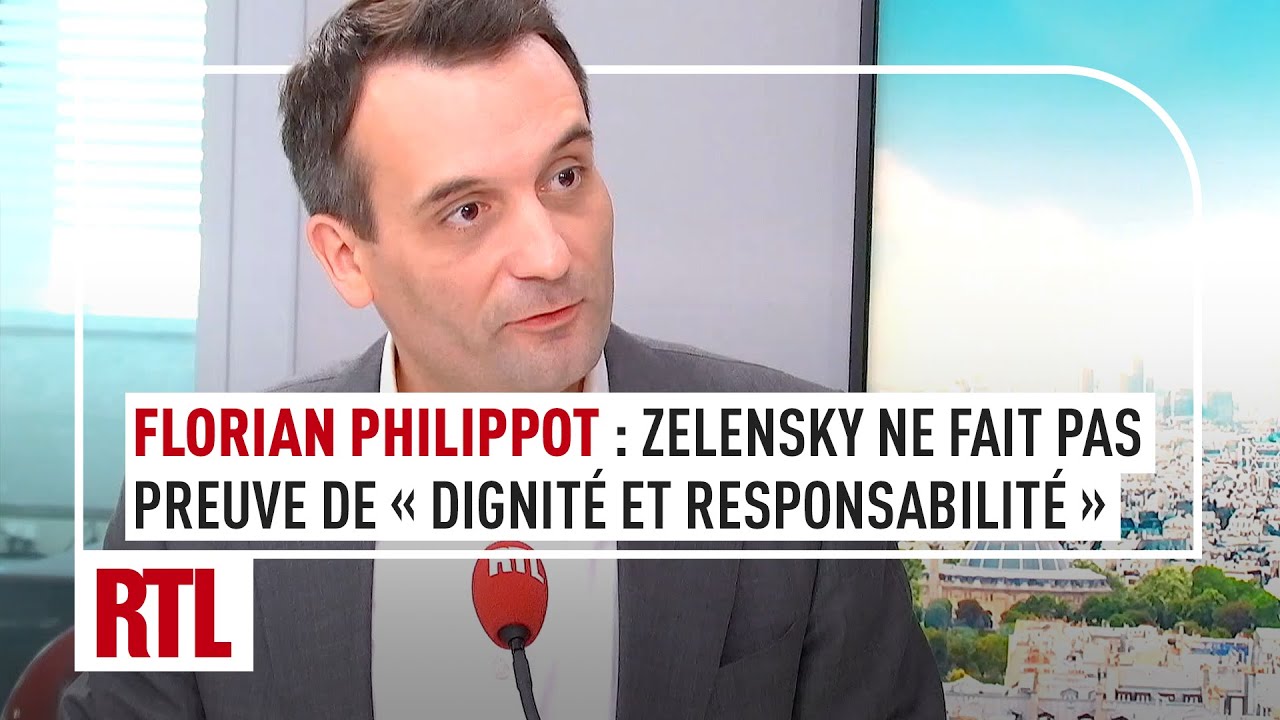 Florian Philippot tacle Volodymyr Zelensky sur RTL