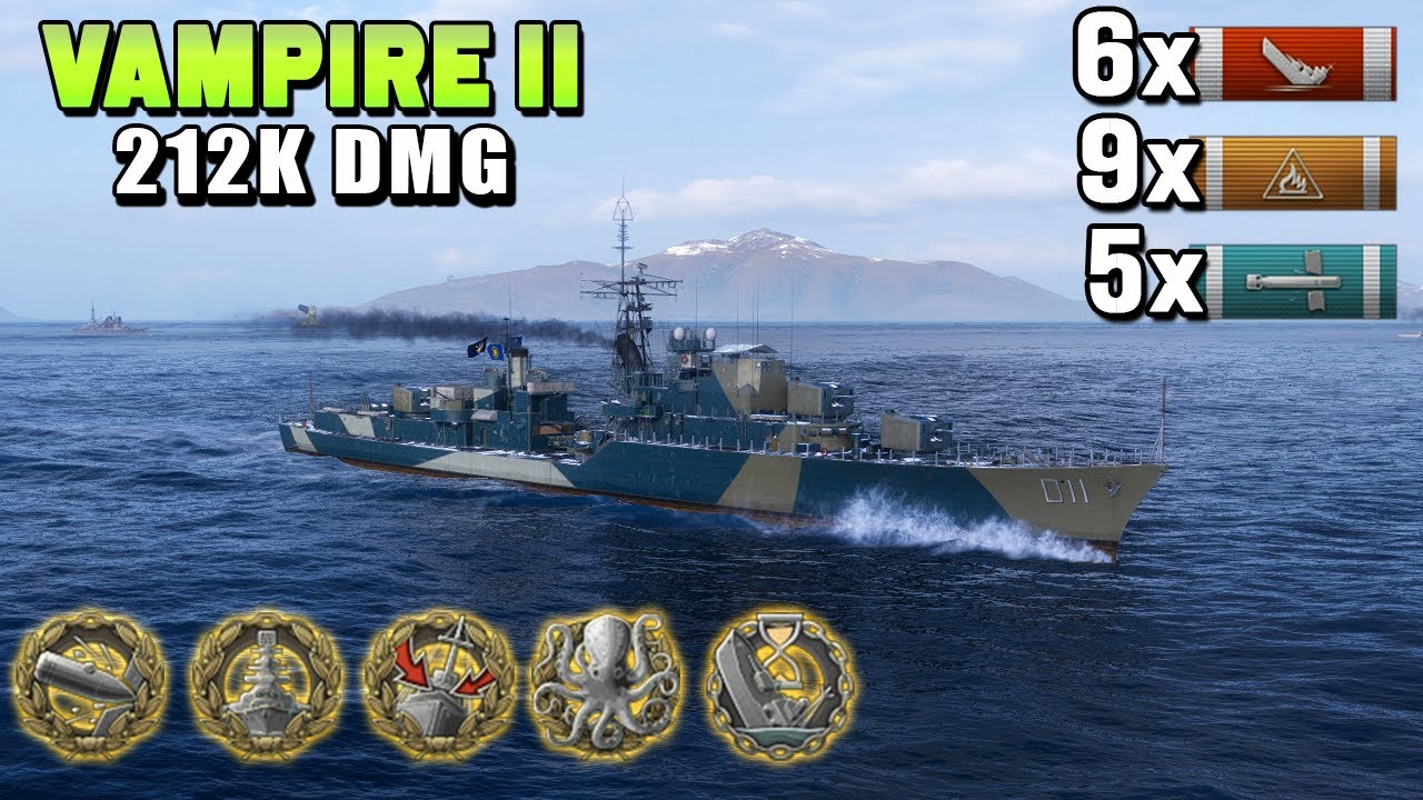 Destroyer Vampire II: fought and won against all destroyers