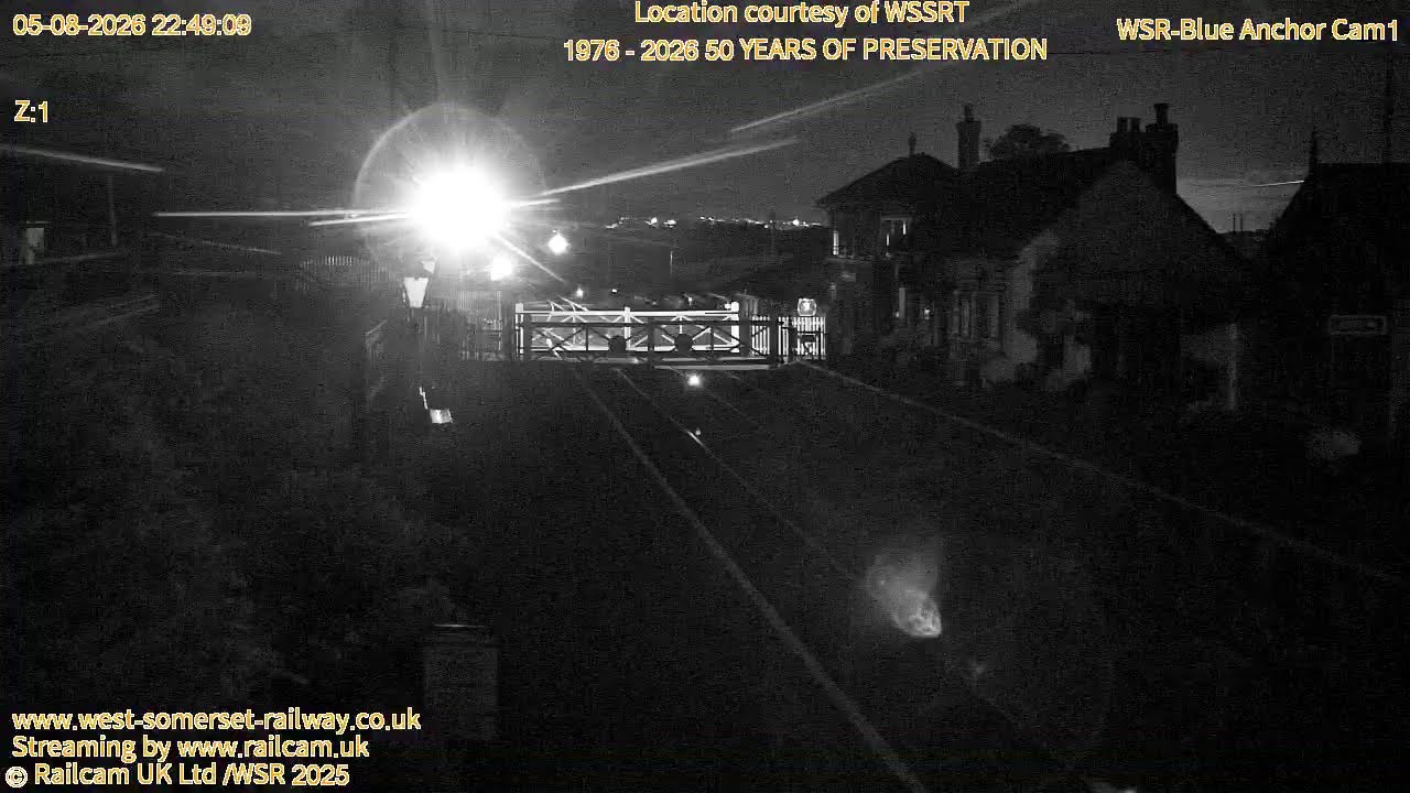 WSR - Blue Anchor Station - Camera 1, West Somerset Railway, Somerset UK | Railcam Live1