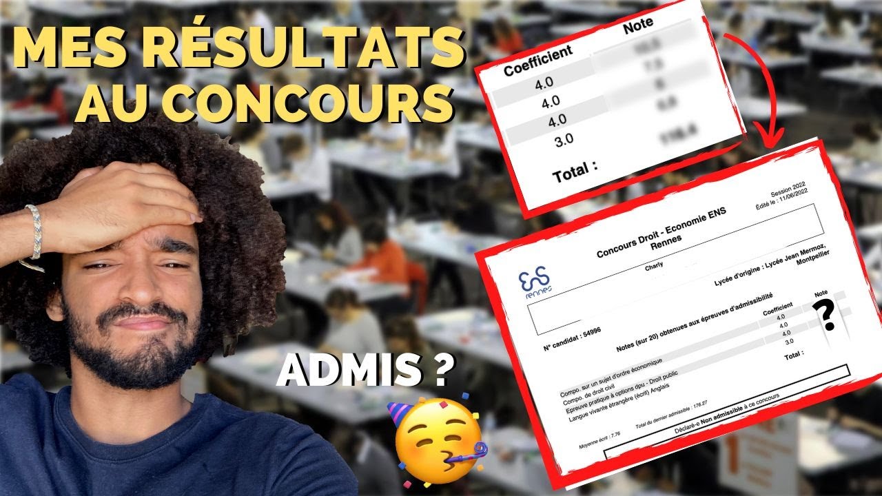 J'AI RÉUSSI LE CONCOURS ? (prepa d1)