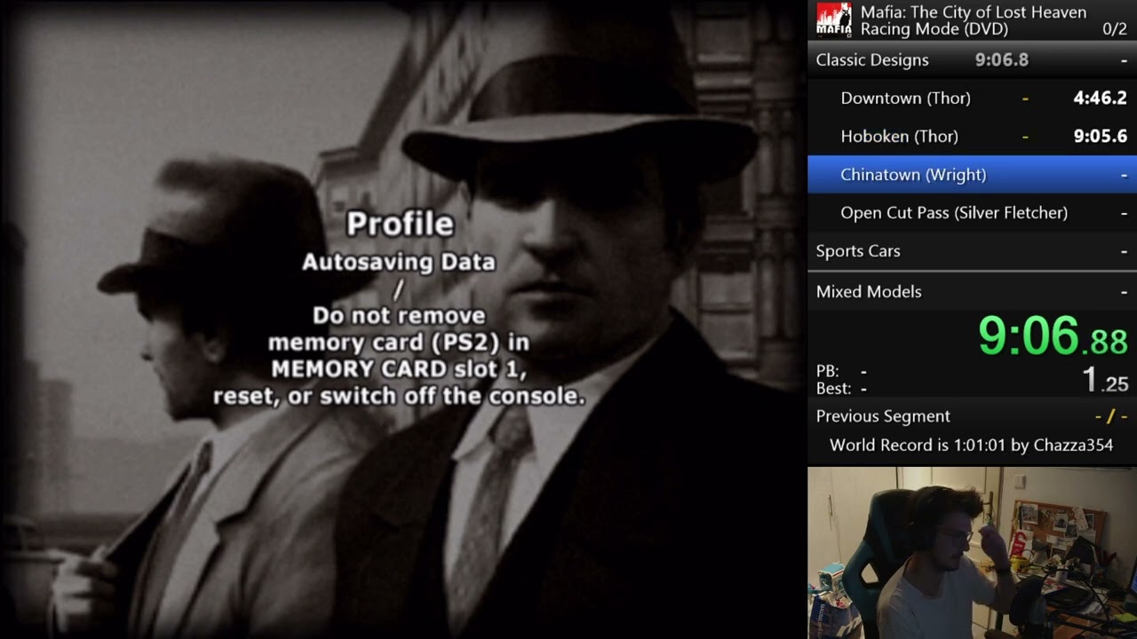 Mafia (PS2) Racing Mode in 1:08:16 IGT