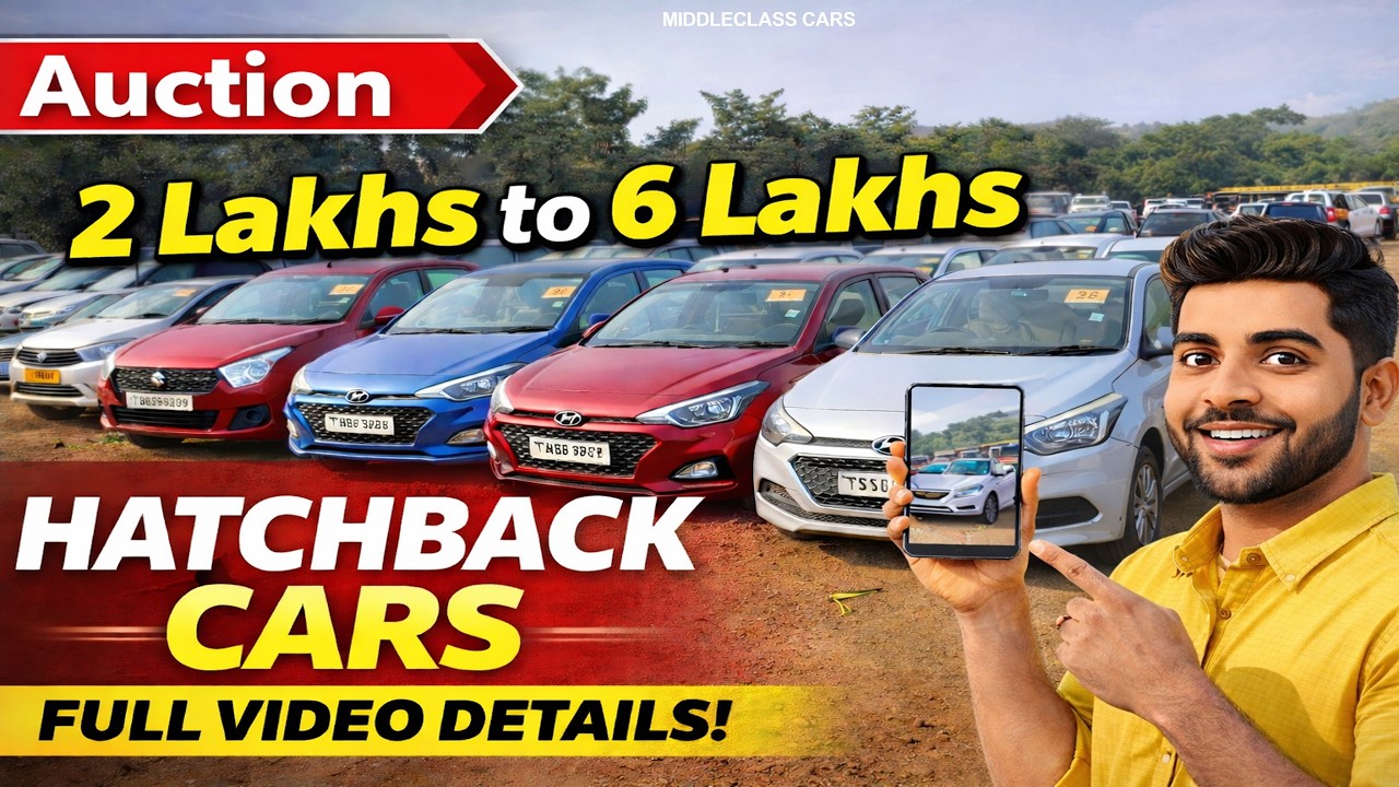 1 Lakh to 6 Lakhs Hatchback Cars in Auction Prices ll Maruti, Tata, Hyundai, all model Cars Prices