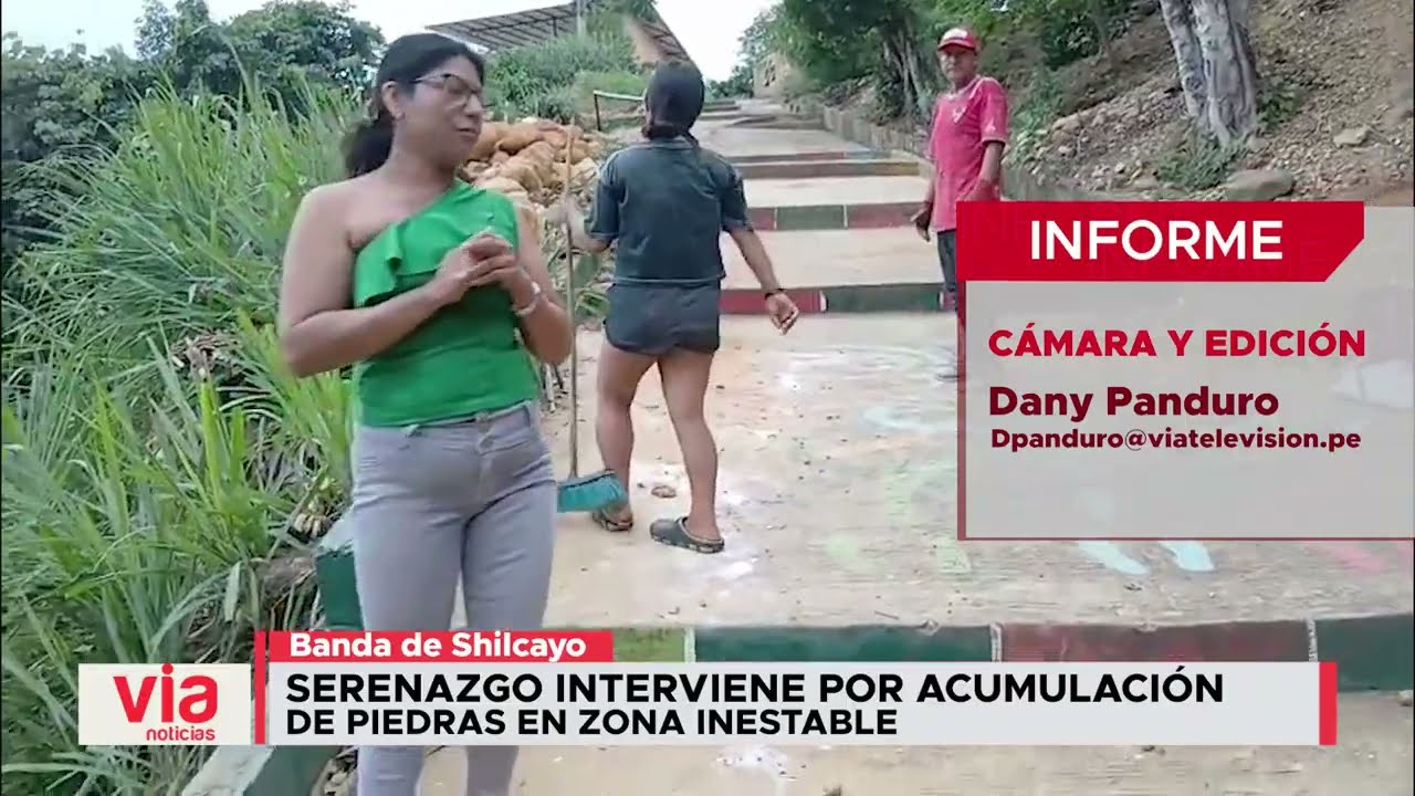 Serenazgo interviene por acumulación de piedras en zona inestable