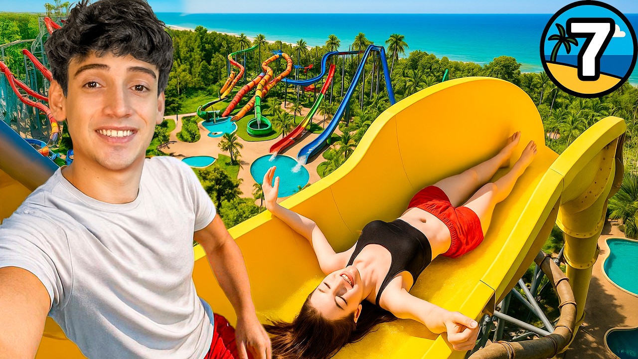 🔥Fui al Mas Incre&iacute;ble Parque Acuatico y me Vol&oacute; la Cabeza🔥 D&iacute;a 7 de 7 Viviendo en la playa
