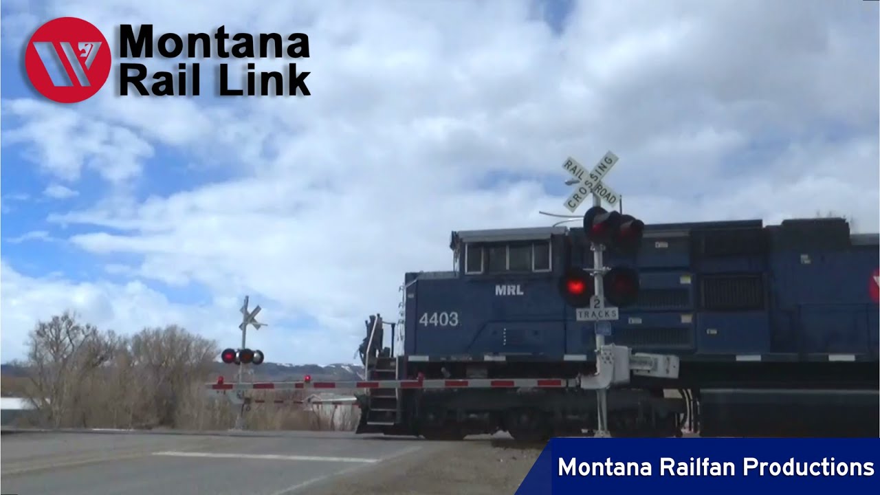 Bennett Street Railroad Crossing in Livingston, Montana. Video N&deg;3
