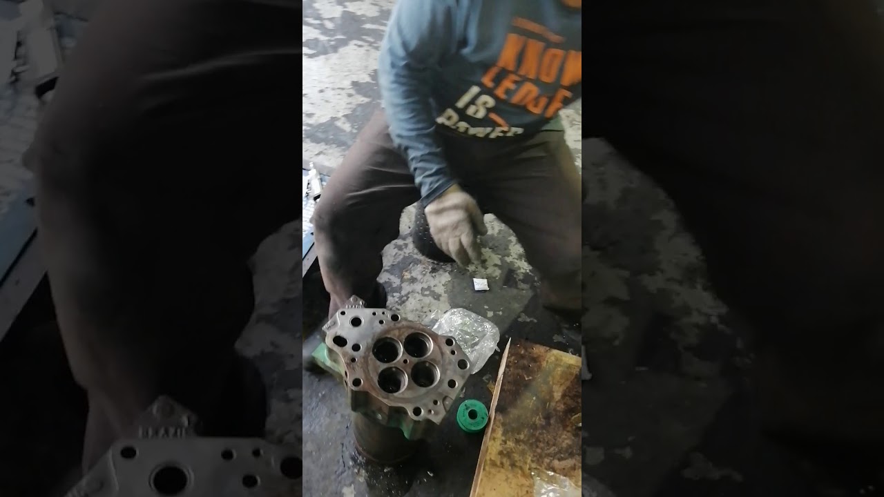 QST30 V12 CUMMINS ENGINE CYLINDER HEAD CHANGE VALVE GUIDE AND INSERT RING