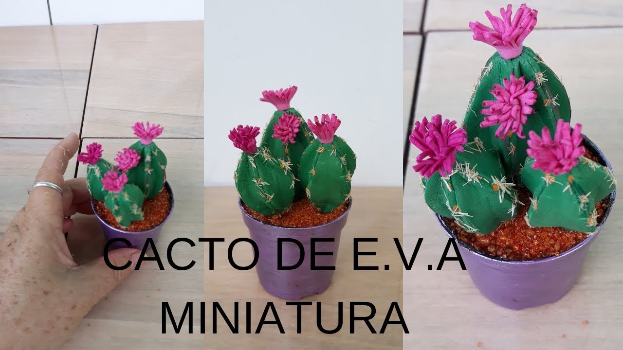 CACTO MINIATURA DE E.V.A.