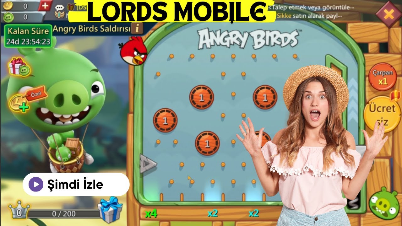 ANGRY BİRDS SALDIRISI - YENİ ETKİNLİK - YUMURTA MUHAFIZI - ANGRY BİRDS YILDIZI - LORDS MOBİLE TÜRKÇE
