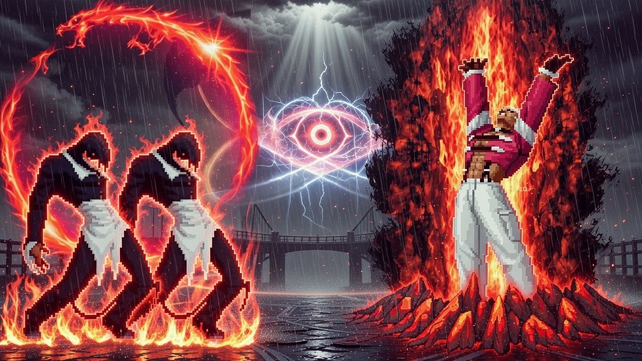[KOF Mugen] Orochi Yasakani Flame, Red Blood Team Vs Goniko, D. Yashiro Rhythm Team