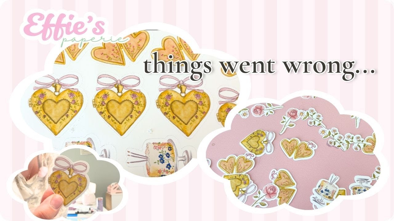 A realistic day making stickers (things went wrong)