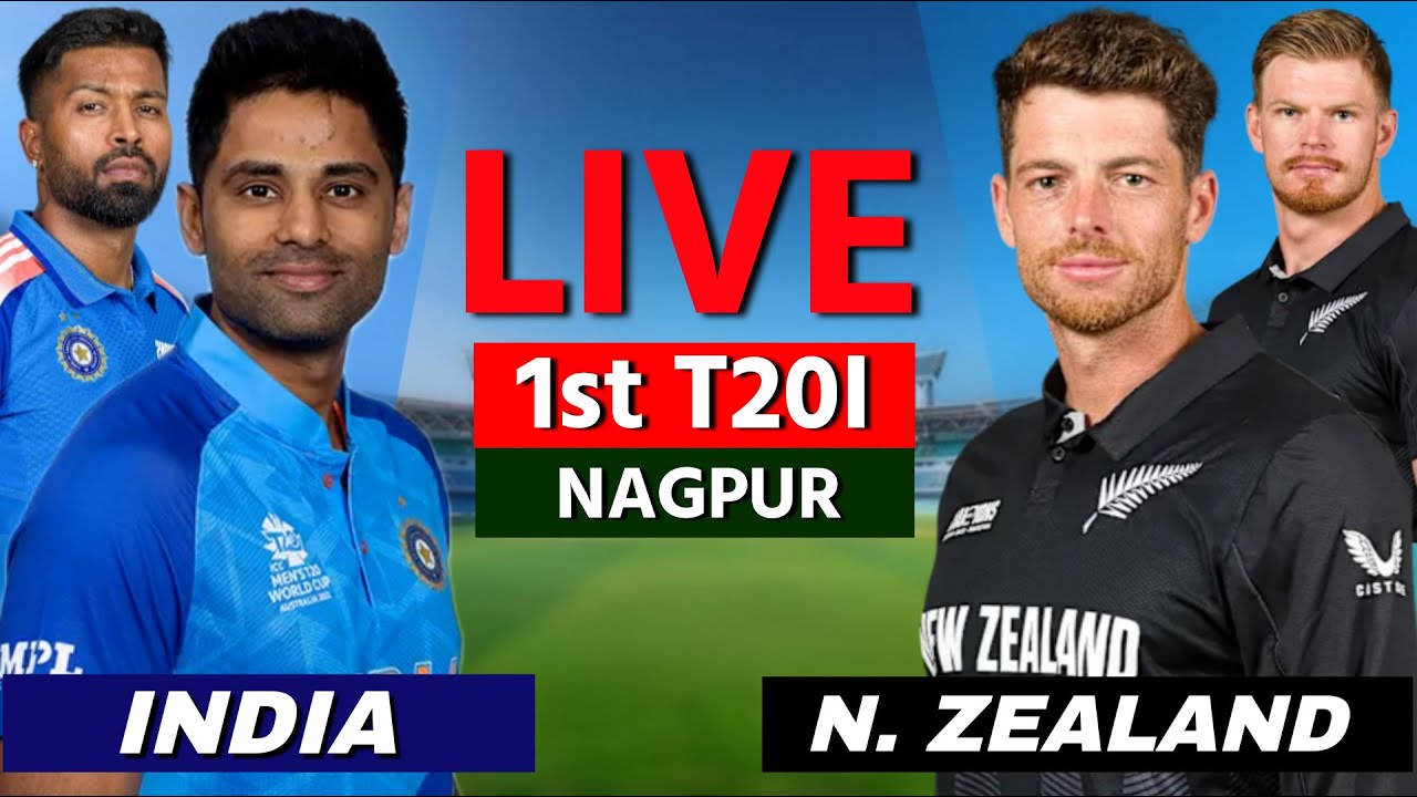 🔴 LIVE: IND Vs NZ, 1st T20 - Live Cricket Score & Commentary | Live Cricket Match Today , IND 12 OV