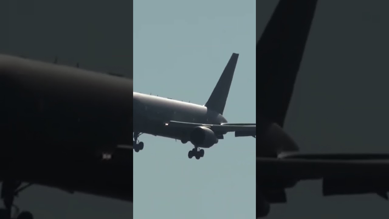 itaf kc-767 landing #aviation #special #airplane #airport #italy #kc767 #boeing767 #nice #airforce