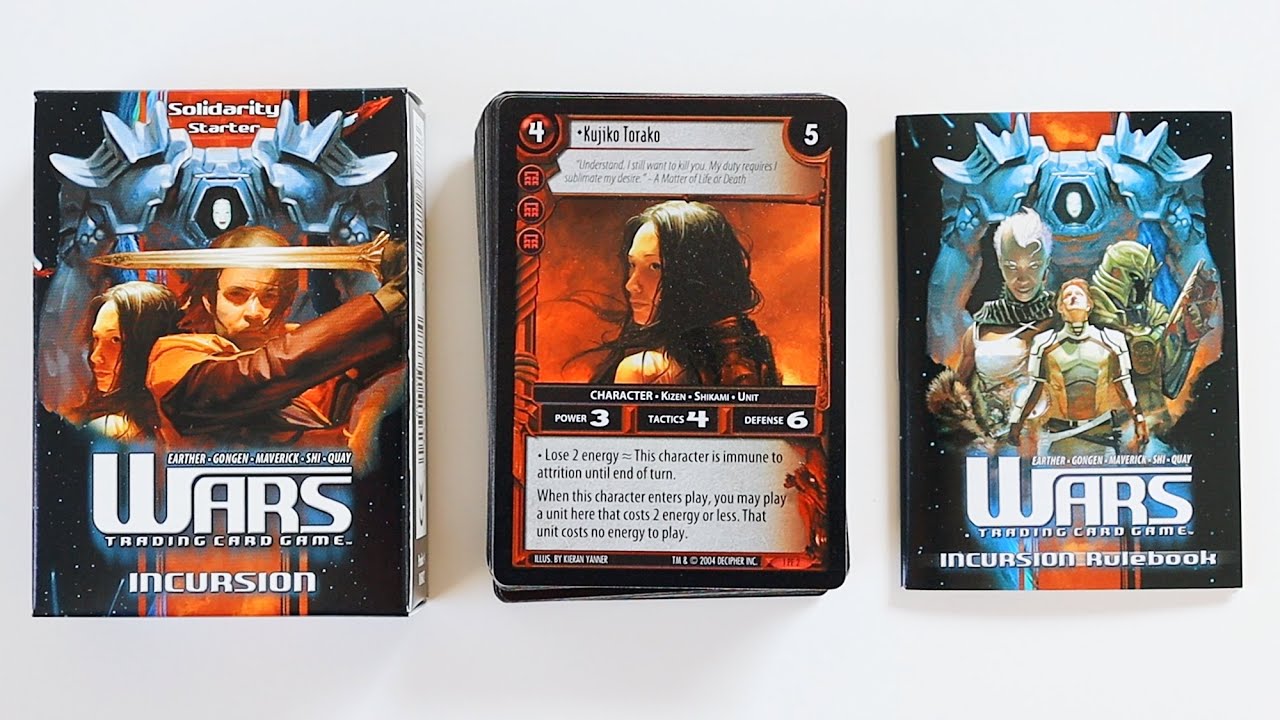 WARS TCG: Incursion Set - Solidarity Starter Deck Opening / Unboxing + Review | Rick Adams