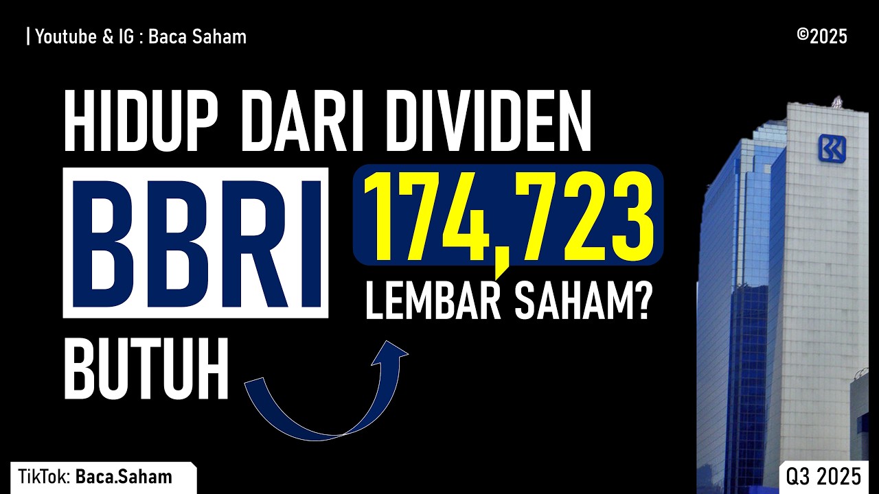 Hidup dari Dividen BBRI Butuh 174.723 Lembar Saham?