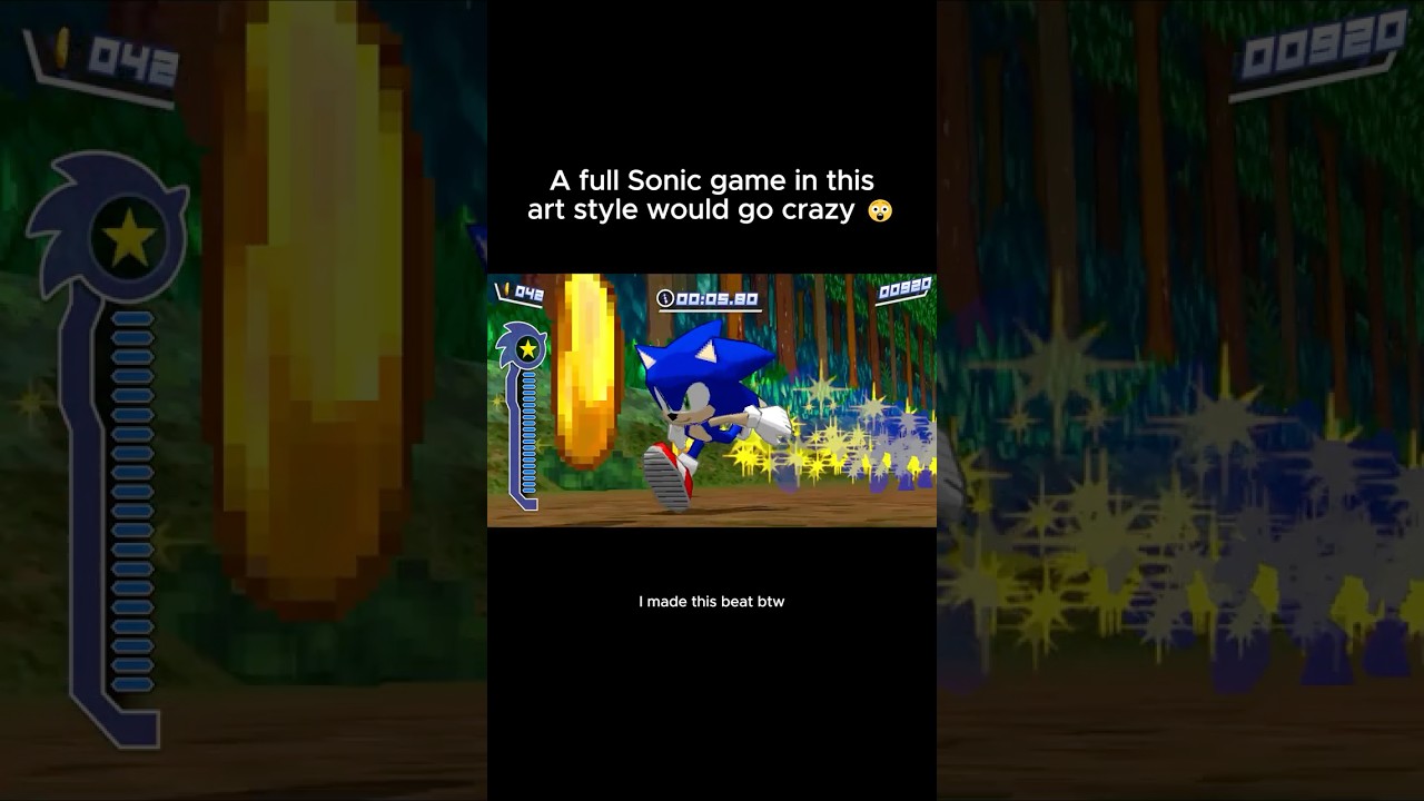 A full Sonic game in this art style would go crazy 😲